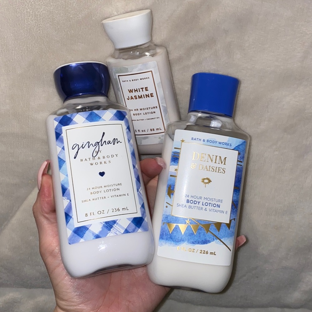 Bath & Body lotions (2 large and 1 small)